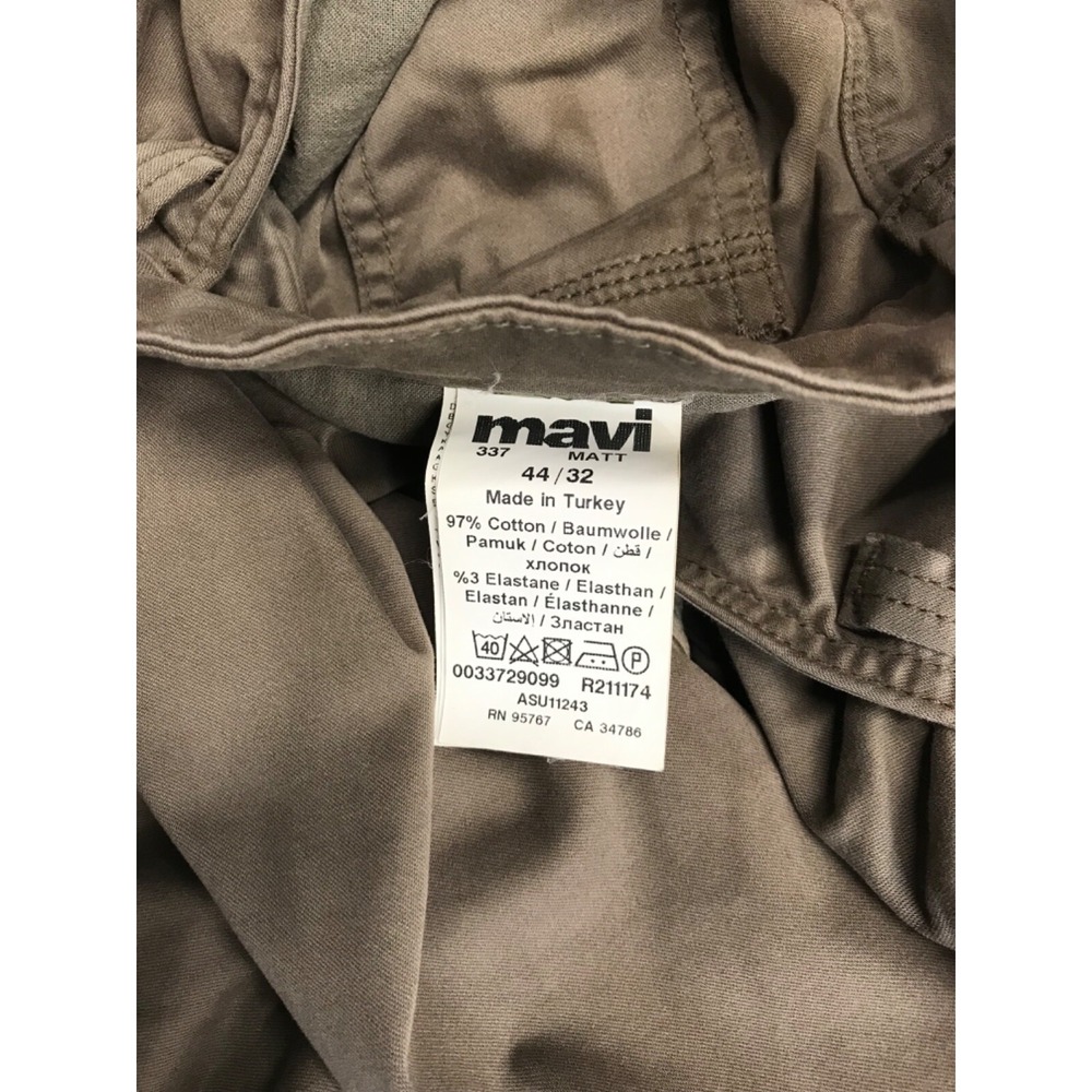 Mavi Jeans Men's 44 X 32 Matt Relaxed Straight Leg Brown Tan Denim Pants - Picture 6 of 7